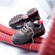 Pantofi respirabil S1P, HRO, bombeu compozit si lamela kevlar - gri cu roz Pantofi respirabil S1P, HRO, bombeu compozit si lamela kevlar - gri cu roz