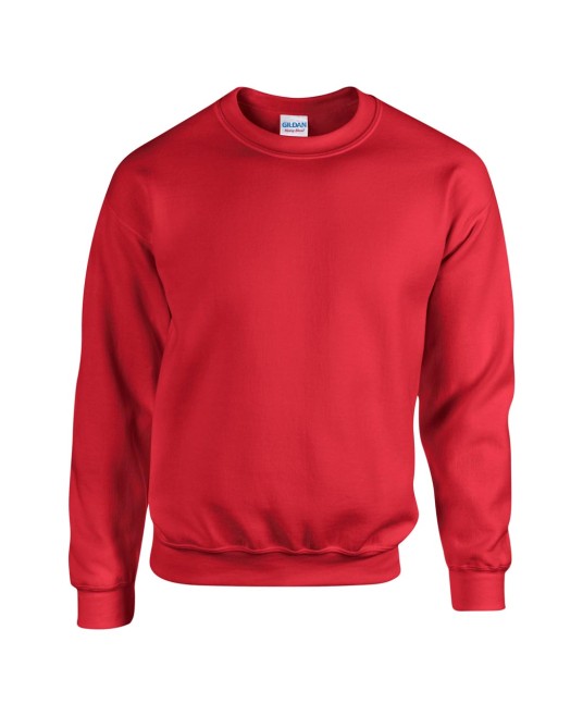 Bluza groasa cu maneca lunga unisex, 271g/m2, rosu