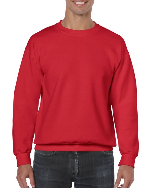 Bluza groasa cu maneca lunga unisex, 271g/m2, rosu