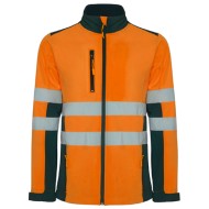 Jacheta HiVis softshell - Portocaliu/bleumarin
