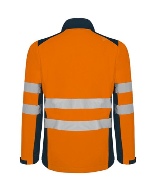 Jacheta HiVis softshell - Portocaliu/bleumarin