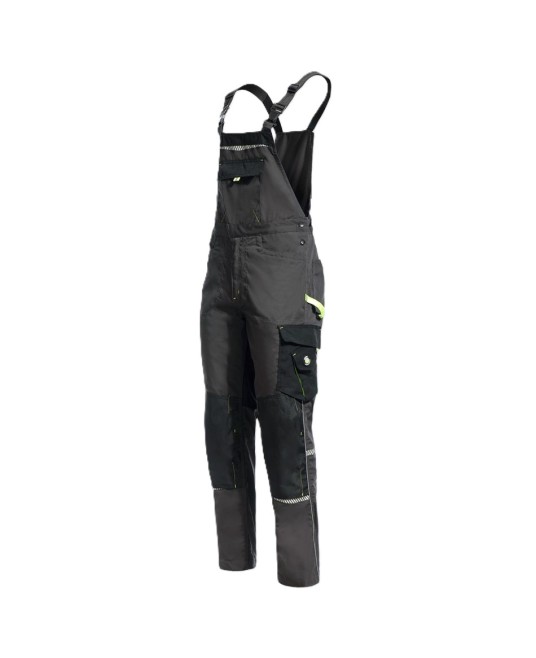 Salopeta cu pieptar Prisma, tercot 270g/m2, gri