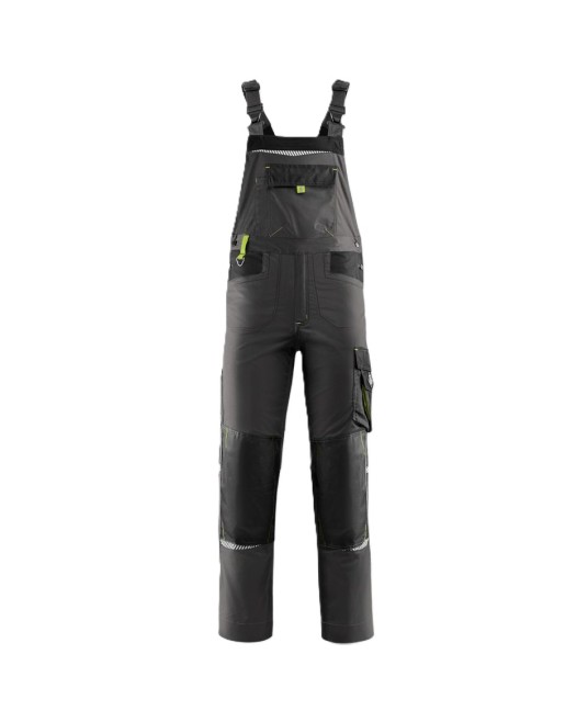 Salopeta cu pieptar Prisma, tercot 270g/m2, gri