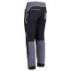 Pantaloni softshell, negru-gri