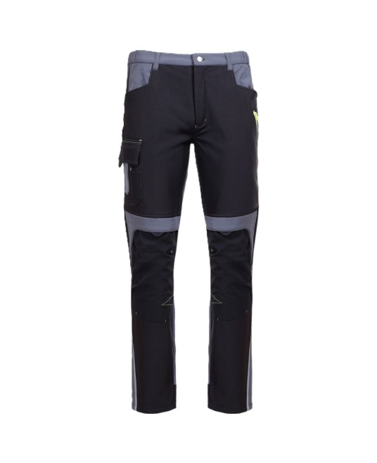 Pantaloni softshell, negru-gri