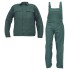 Costum de lucru (salopeta cu pieptar + jacheta), bumbac 240g/m2 Verde