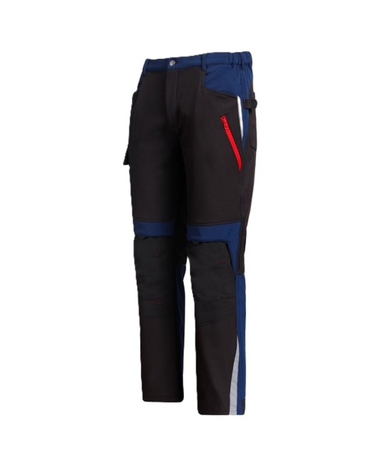 Pantaloni softshell, negru-bleumarin