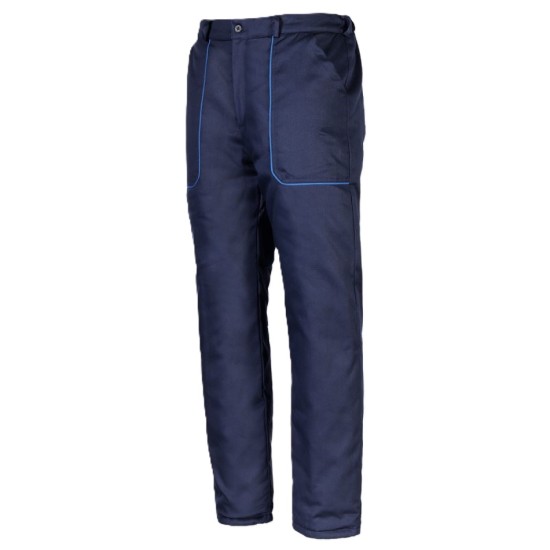 Pantaloni vatuiti bumbac, bleumarin