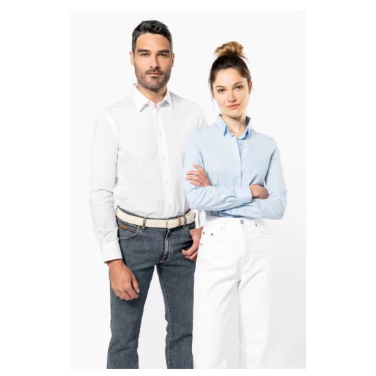 Camasa stretch business, fara buzunar pe piept, Albastru deschis Camasa stretch business, fara buzunar pe piept, Albastru deschis