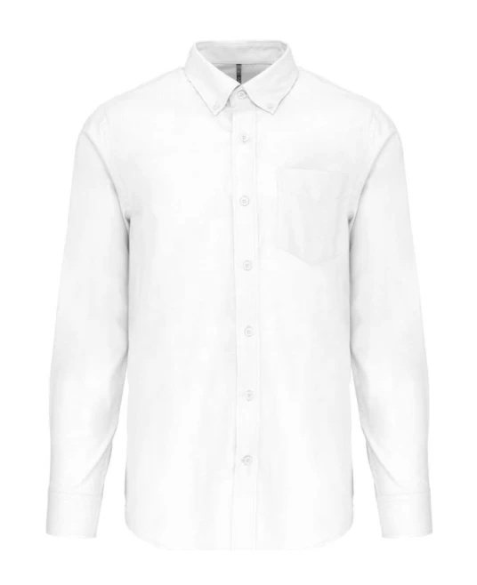Camasa cu maneca lunga Oxford, cu buzunar, 135 g/mp, Alb Camasa cu maneca lunga Oxford, cu buzunar, 135 g/mp, Alb