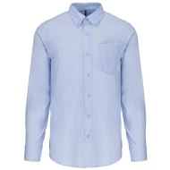 Camasa cu maneca lunga Oxford, cu buzunar, 135 g/mp, Albastru deschis Camasa cu maneca lunga Oxford, cu buzunar, 135 g/mp, Albastru deschis