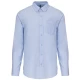 Camasa cu maneca lunga Oxford, cu buzunar, 135 g/mp, Albastru deschis Camasa cu maneca lunga Oxford, cu buzunar, 135 g/mp, Albastru deschis