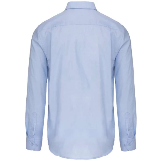 Camasa cu maneca lunga Oxford, cu buzunar, 135 g/mp, Albastru deschis Camasa cu maneca lunga Oxford, cu buzunar, 135 g/mp, Albastru deschis
