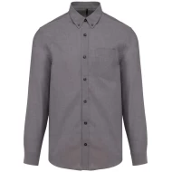 Camasa cu maneca lunga Oxford, cu buzunar, 135 g/mp, Gri inchis Camasa cu maneca lunga Oxford, cu buzunar, 135 g/mp, Gri inchis