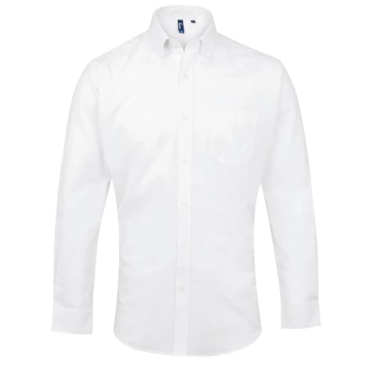 Camasa Oxford cu maneca lunga, 135g/mp Premier 234, Alb Camasa Oxford cu maneca lunga, 135g/mp Premier 234, Alb