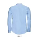 Camasa barbati cu maneca lunga, model slim fit si guler apretat, 120 g/mp, Albastru deschis Camasa barbati cu maneca lunga, model slim fit si guler apretat, 120 g/mp, Albastru deschis