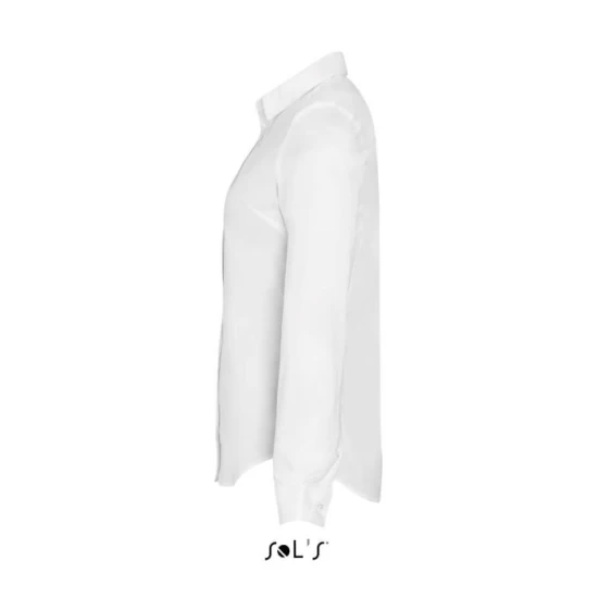 Camasa femei cu maneca lunga, model slim fit si guler apretat, Alb Camasa femei cu maneca lunga, model slim fit si guler apretat, Alb