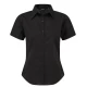 Camasa cu maneca scurta de femei, slim fit, 105 g/mp, Negru Camasa cu maneca scurta de femei, slim fit, 105 g/mp, Negru