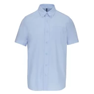 Camasa Oxford  maneca scurta, 135g/m2 Kariban 535, Albastru deschis