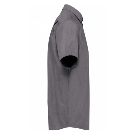 Camasa Oxford maneca scurta, 135g/m2 Kariban 535, Gri Camasa Oxford maneca scurta, 135g/m2 Kariban 535, Gri