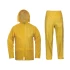 Costum de ploaie compus din pantaloni si jacheta, galben
