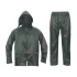 Costum de ploaie compus din pantaloni si jacheta, verde