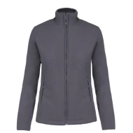 Jacheta fleece femei, Kariban 280g/m2, Gri inchis