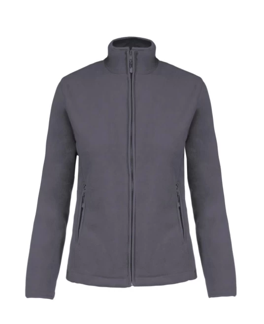 Jacheta fleece femei, Kariban 280g/m2, Gri inchis