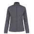 Jacheta fleece femei, Kariban 280g/m2, Gri inchis