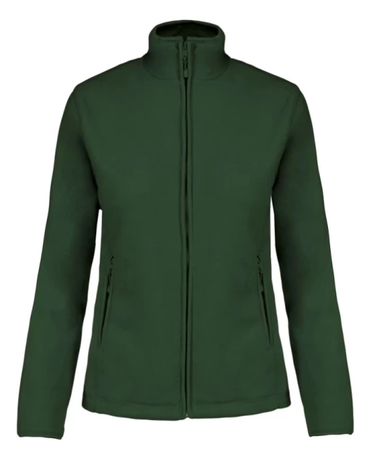 Jacheta fleece femei, Kariban 280g/m2, Verde inchis