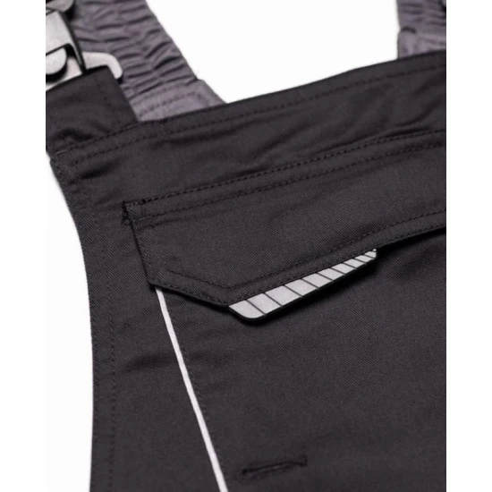 Salopeta de vara cu pieptar, calitate excelenta, tercot 200g/m2, Summer, Negru