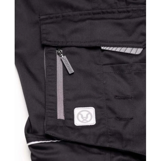 Salopeta de vara cu pieptar, calitate excelenta, tercot 200g/m2, Summer, Negru