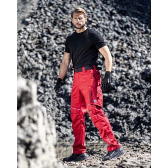 Pantaloni de lucru vara calitate excelenta, tercot 200g/m2, Summer, Rosu