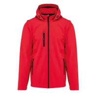 Softshell cu maneci detasabile si gluga, Rosu Softshell cu maneci detasabile si gluga, Rosu