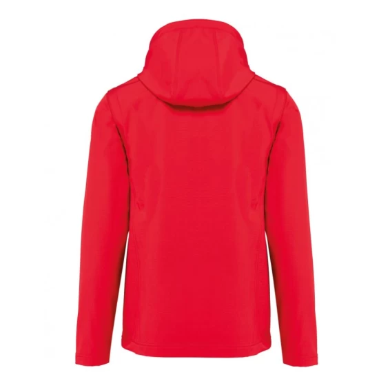 Softshell cu maneci detasabile si gluga, Rosu Softshell cu maneci detasabile si gluga, Rosu