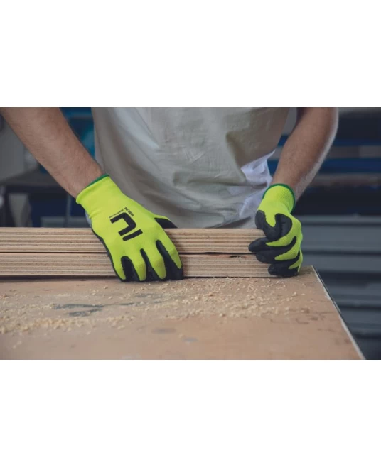 PALAWAN Manusi de protectie din nylon, palma latex 