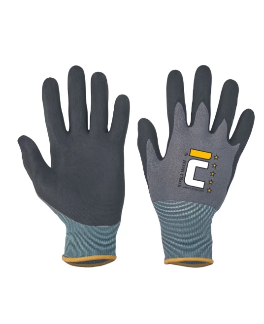 NYROCA MAXIM Manusi imersate fara cusatura din nylon/lycra, gri/negru
