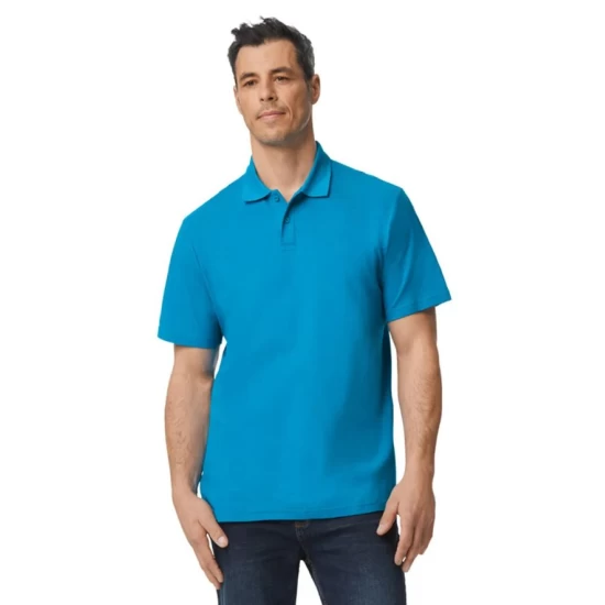 Tricou polo bumbac, Gildan 177g/m2, Albastru safir Tricou polo bumbac, Gildan 177g/m2, Albastru safir