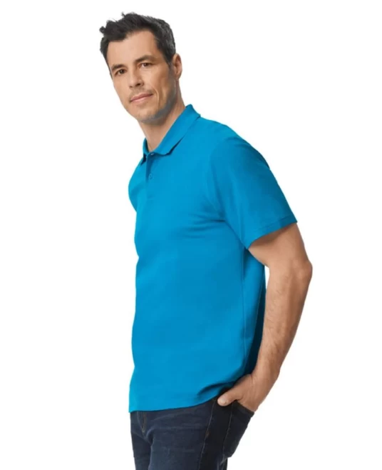 Tricou polo bumbac, Gildan 177g/m2, Albastru safir Tricou polo bumbac, Gildan 177g/m2, Albastru safir