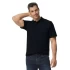 Tricou polo bumbac, Gildan 177g/m2, Negru