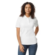 Tricou polo  femei,  Gildan 177g/mp, Alb