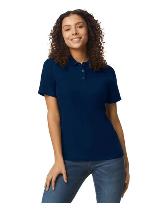 Tricou polo  femei,  Gildan 177g/mp,  Bleumarin Tricou polo  femei,  Gildan 177g/mp,  Bleumarin