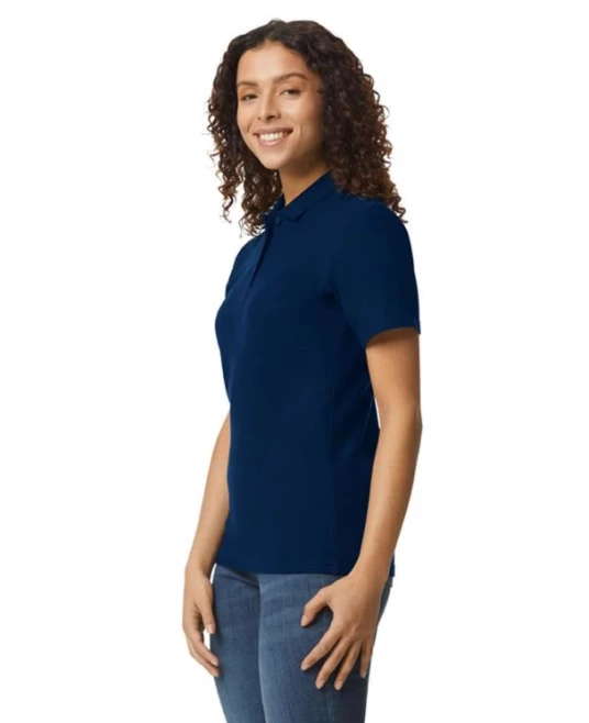 Tricou polo  femei,  Gildan 177g/mp,  Bleumarin