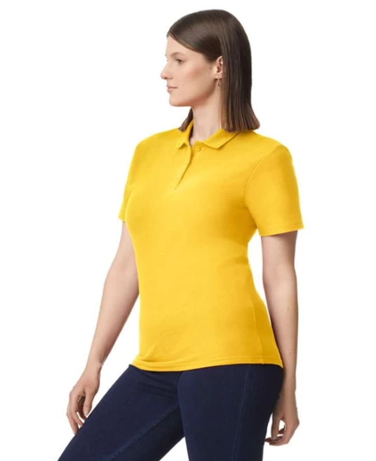 Tricou polo  femei,  Gildan 177g/mp, Galben