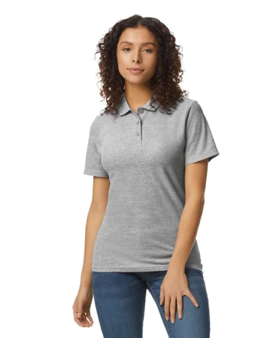 Tricou polo  femei,  Gildan 177g/mp, Gri Tricou polo  femei,  Gildan 177g/mp, Gri