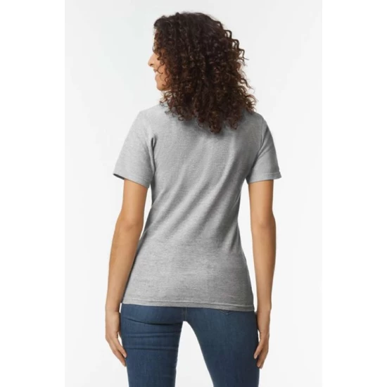 Tricou polo femei, Gildan 177g/mp, Gri Tricou polo femei, Gildan 177g/mp, Gri