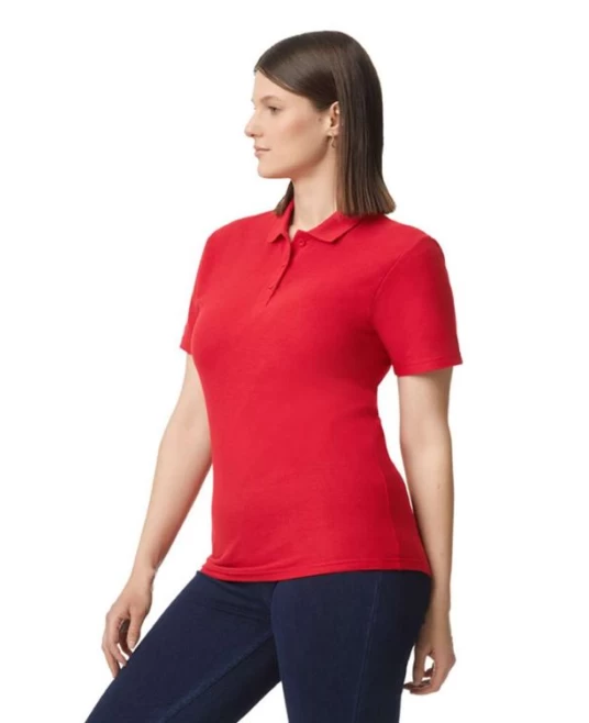 Tricou polo  femei,  Gildan 177g/mp, Rosu