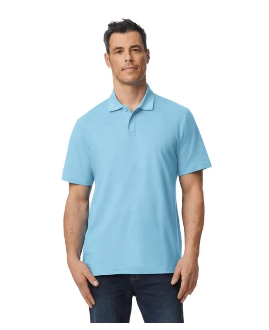 Tricou polo bumbac, Gildan 177g/m2, Albastru deschis Tricou polo bumbac, Gildan 177g/m2, Albastru deschis