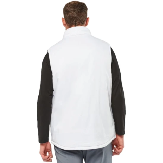 Vesta de lucru vatuita albastra din tercot, cu buzunare multiple Vesta de lucru vatuita albastra din tercot, cu buzunare multiple