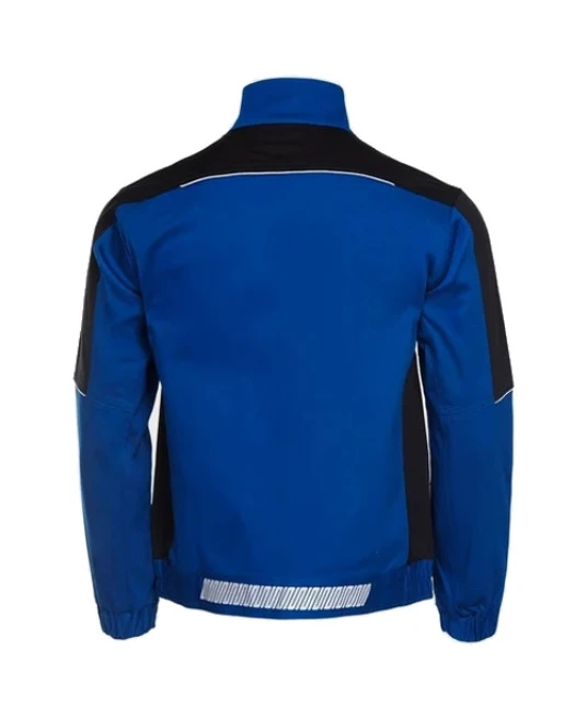 Jacheta de lucru stretch bumbac si elastan, 270g/m2, albastru-negru